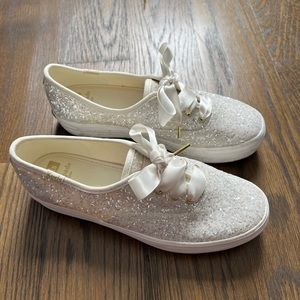 keds x kate spade glitter platform sneakers